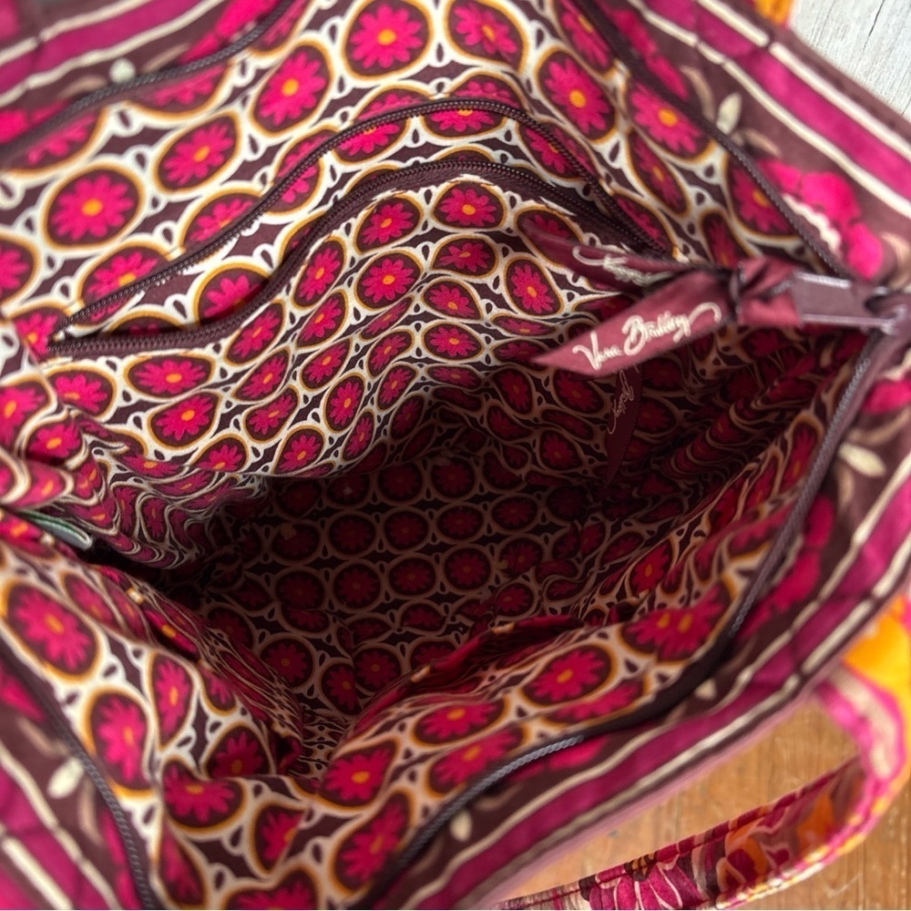 Vera Bradley Carnaby Floral Tote Shoulder Bag Handbag Purse - Picture 11 of 16